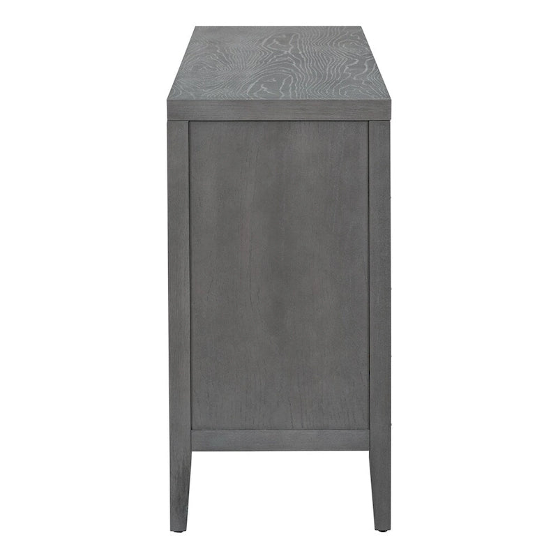 Retro Sideboard with Groove Design & Metal Handle