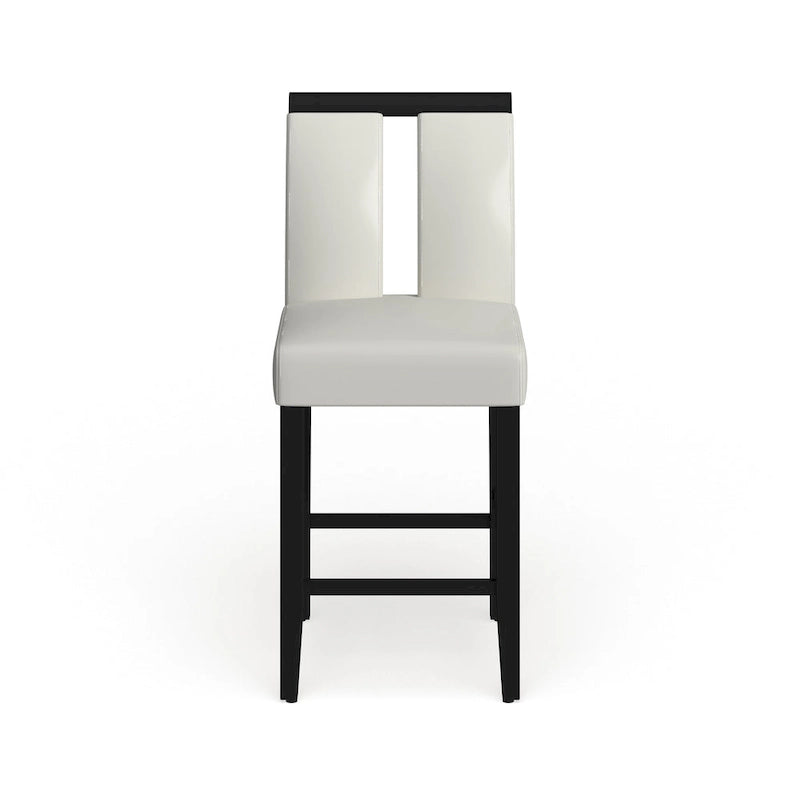 Chaises de comptoir rembourrées modernes (lot de 2)