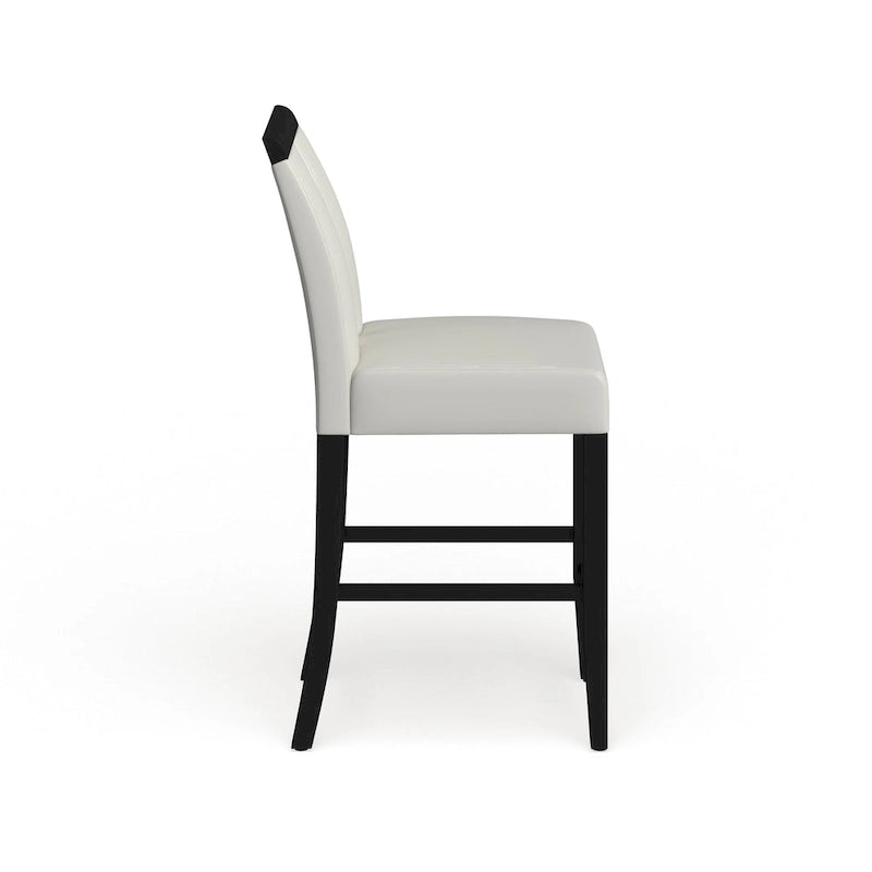 Chaises de comptoir rembourrées modernes (lot de 2)