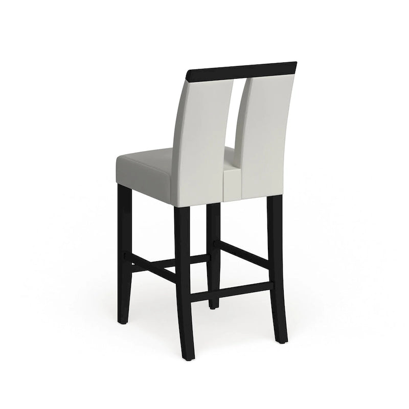 Chaises de comptoir rembourrées modernes (lot de 2)