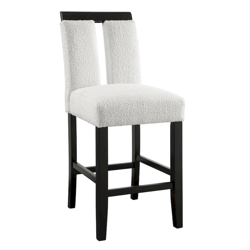 Chaises de comptoir rembourrées modernes (lot de 2)