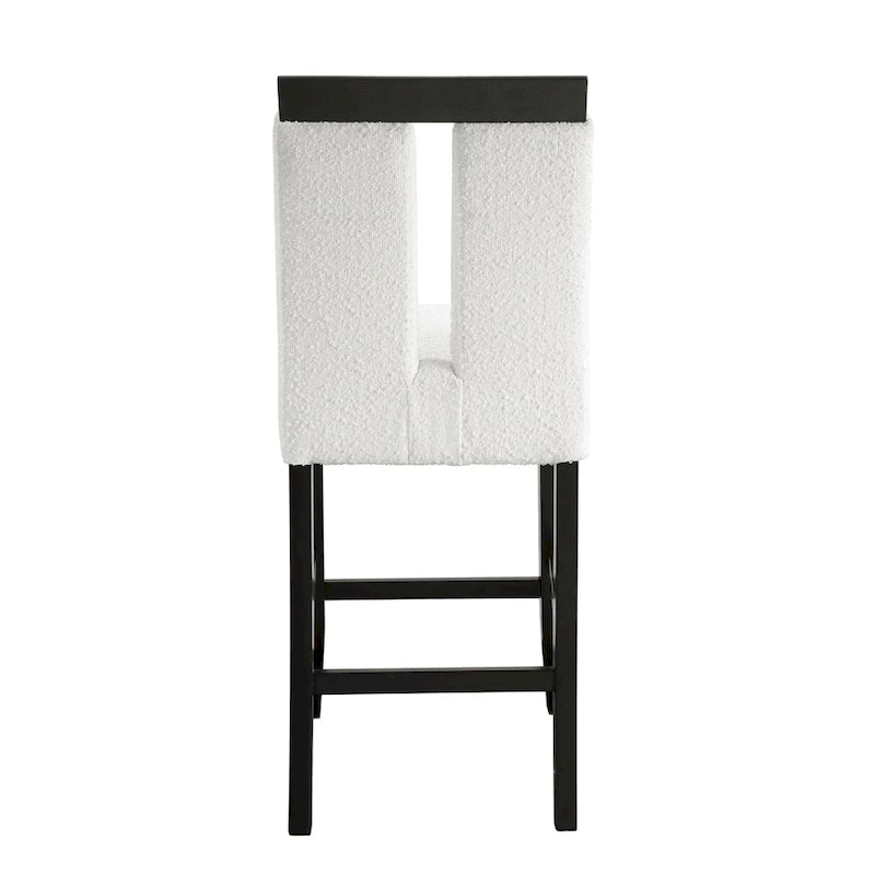 Chaises de comptoir rembourrées modernes (lot de 2)