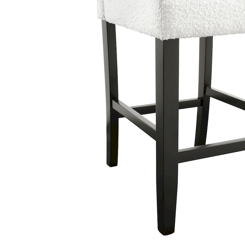 Chaises de comptoir rembourrées modernes (lot de 2)