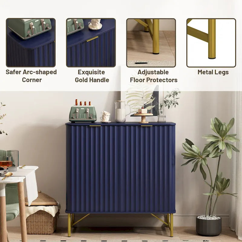 Modern MDF 2-Door Accent Sideboard