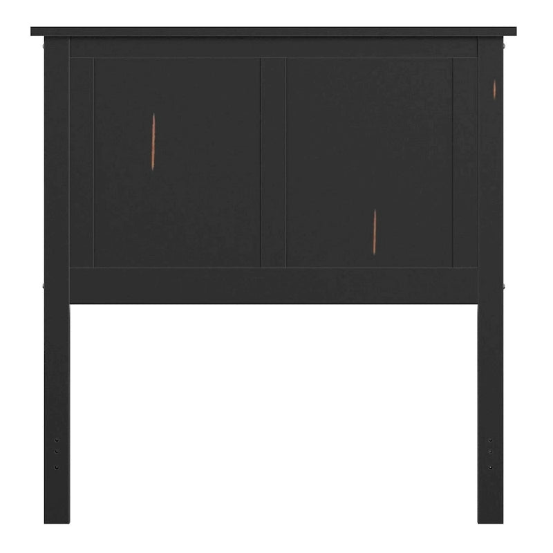 Mission Transitional Black Panel Headboard