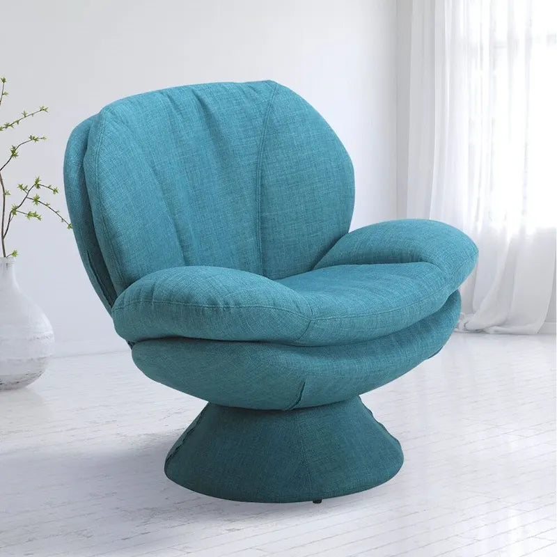 360° Swivel Accent Chair with Wing Arms & Padded Seat