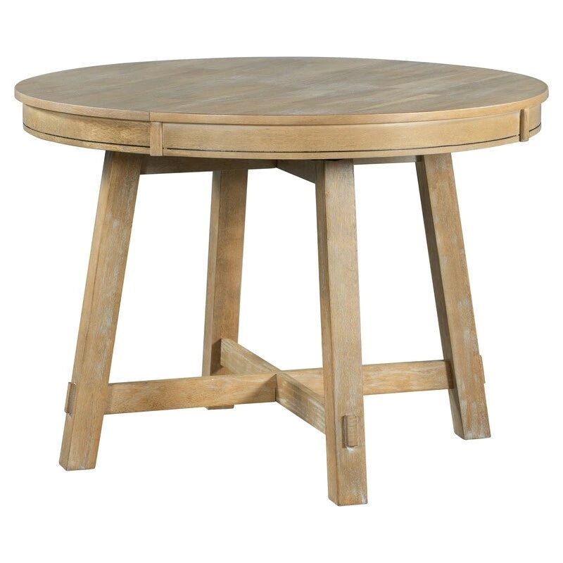 Extendable Adjustable Round/Oval Dining Table