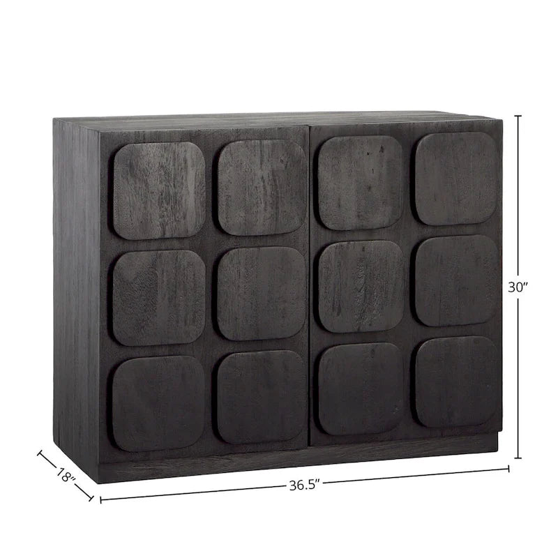 37" Wide Sideboard, Black